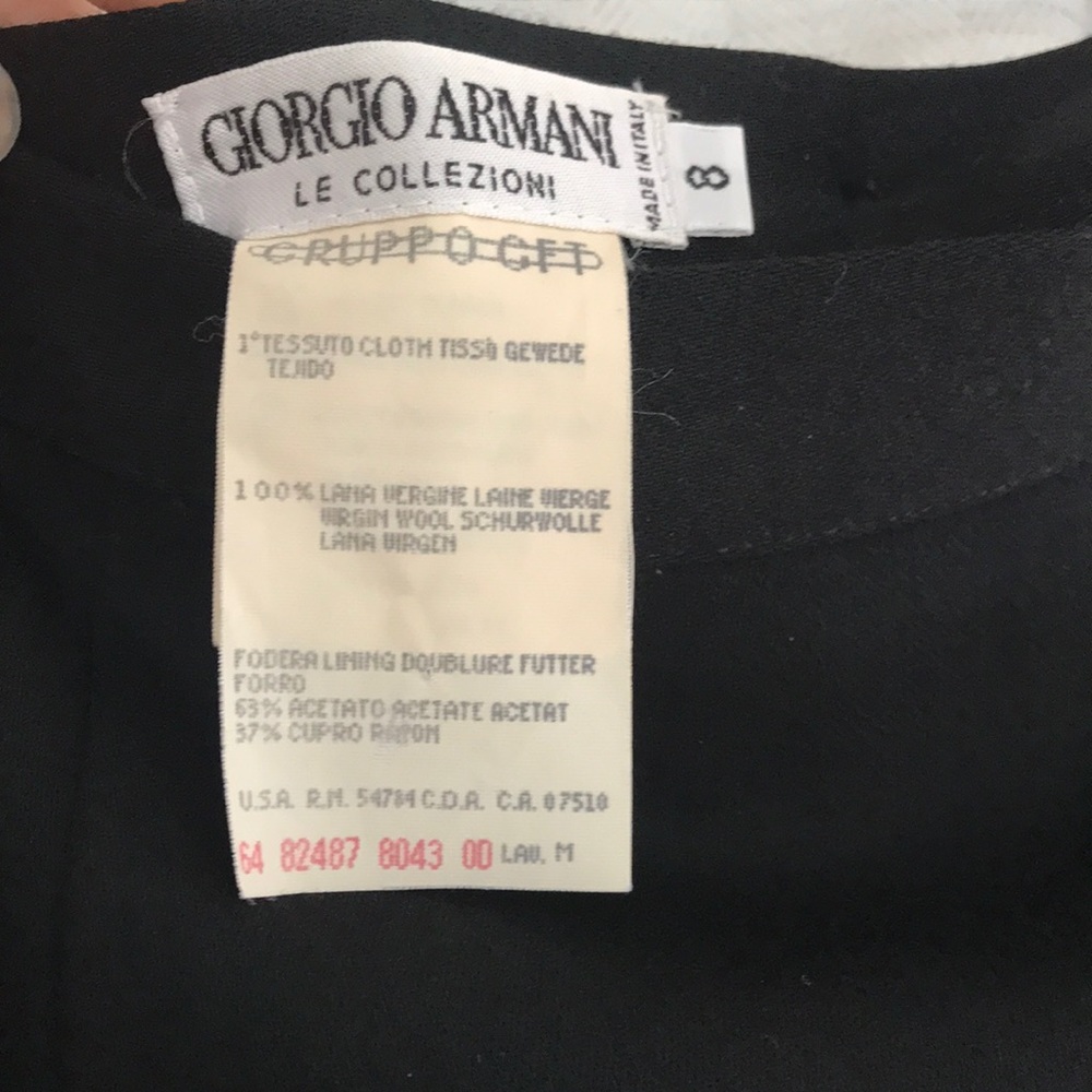 Giorgio Armani black pencil skirt